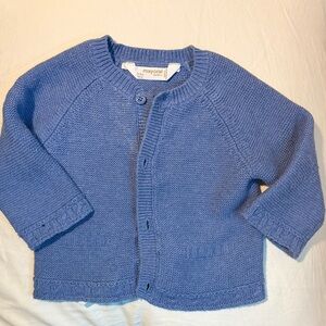 Mayoral Blue Baby Cardigan